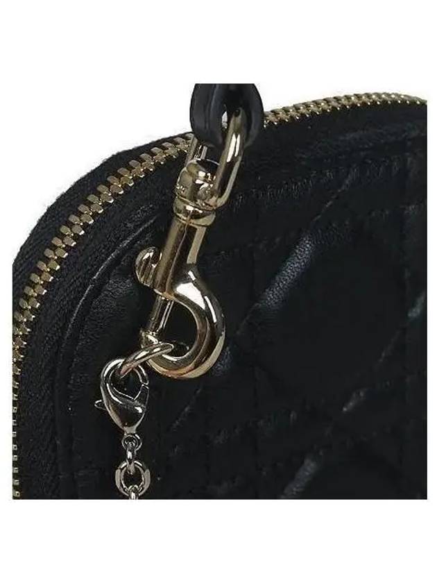 S0872ONMJ Lady Black Cannage Lambskin Cell Phone Holder Chain Cross Bag - DIOR - BALAAN 4