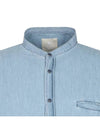 Men's Denim China Neck Shirt MMHLM5266 710 - AT.P.CO - BALAAN 4