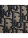 Oblique Jacquard Grained Leather Card Wallet Black - DIOR - BALAAN 4