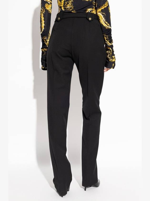 Versace Jeans Couture Trousers With Belt, Women's, Black - VERSACE - BALAAN 4