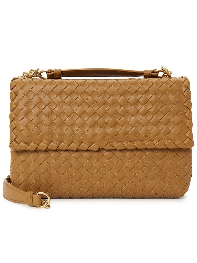 Intrecciato Leather Shoulder Bag Camel - BOTTEGA VENETA - BALAAN 3