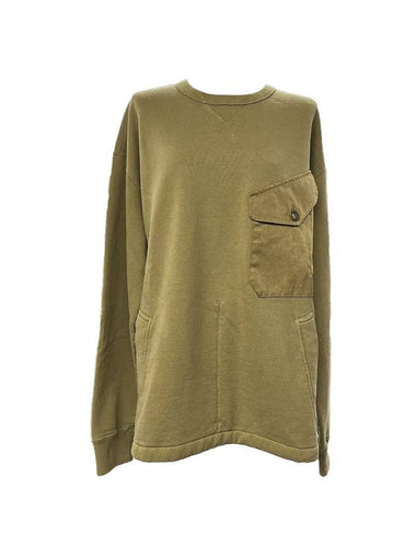 Garment Dying Sweatshirt Khaki - TEN C - BALAAN 1