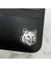 Fox Head Leather Card Wallet Black - MAISON KITSUNE - BALAAN 6