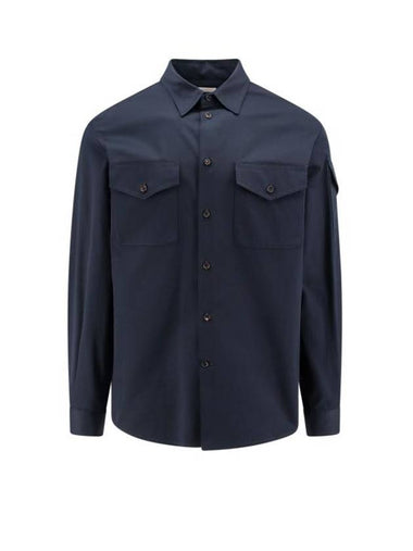 24FW Long Sleeve Shirt 655486QSAA7 4100 Blue - ALEXANDER MCQUEEN - BALAAN 1