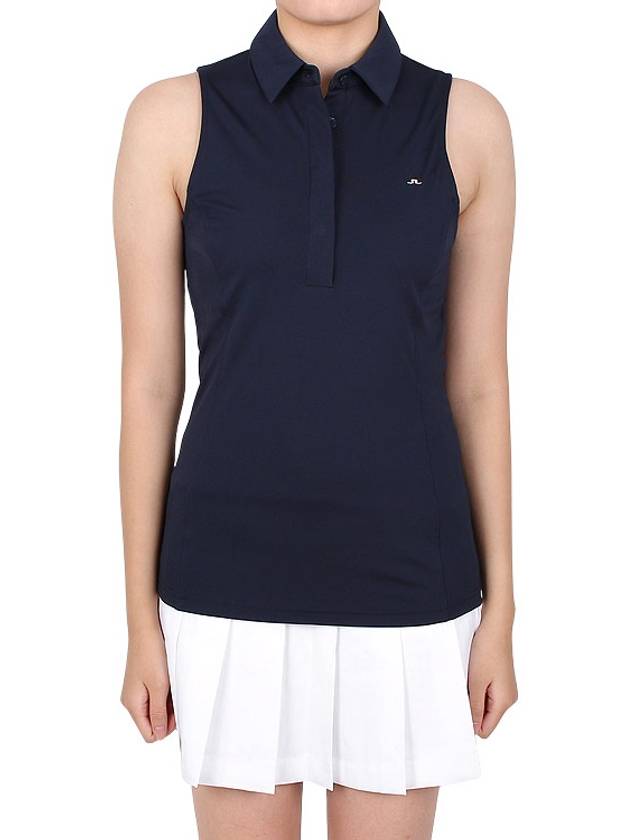 Women's Dena Polo Sleeveless Navy - J.LINDEBERG - BALAAN 4