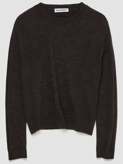 Merino Wool Knit Top Brown - OUR LEGACY - BALAAN 2