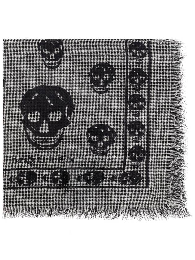 Alexander McQueen Wool Scarf, Men's, Grey - ALEXANDER MCQUEEN - BALAAN 1