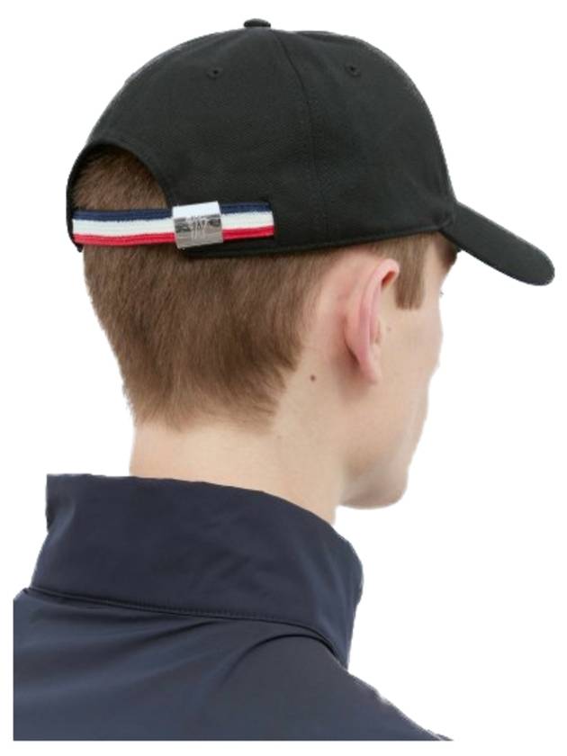 Gabardine Baseball Cap Black - MONCLER - BALAAN 8