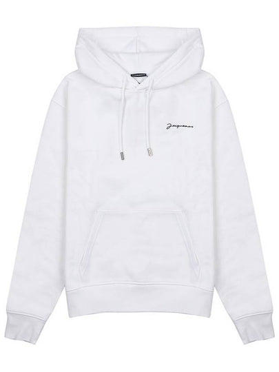 Le Brode Logo Cotton Hoodie White - JACQUEMUS - BALAAN 2