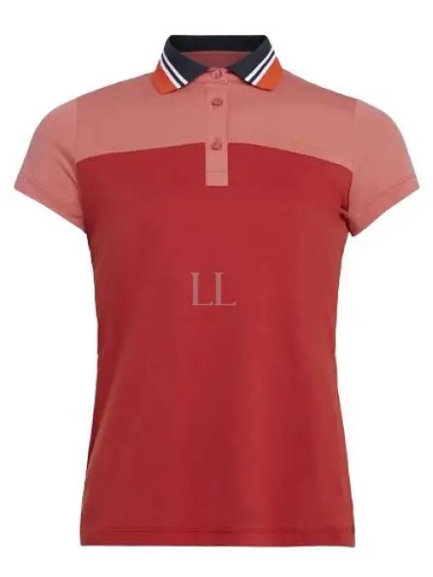 Women's Kelly Polo Short Sleeve T-Shirt Ketchup - J.LINDEBERG - BALAAN 2