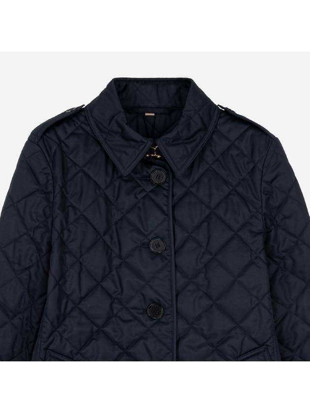 New Frankby Quilted Jacket Navy - BURBERRY - BALAAN 3