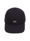 Organic Cotton Twill Ball Cap Black - LACOSTE - BALAAN 2