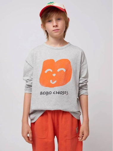 Children s Long Sleeve T Shirt Joyful Face B125AC136 - BOBO CHOSES - BALAAN 1