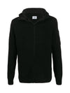 Arm Lens Detail Zip-Up Hoodie Black - CP COMPANY - BALAAN 3