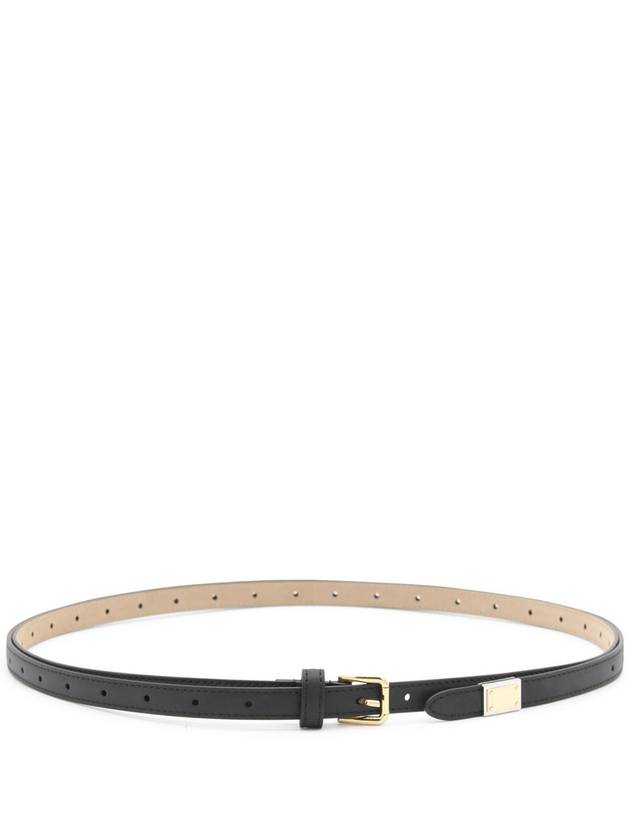 23 fw Black Leather Thin Belt BE1611A106580999 B0480738814 - DOLCE&GABBANA - BALAAN 1