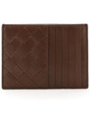 Intrecciato Card Wallet Brownie - BOTTEGA VENETA - BALAAN 1