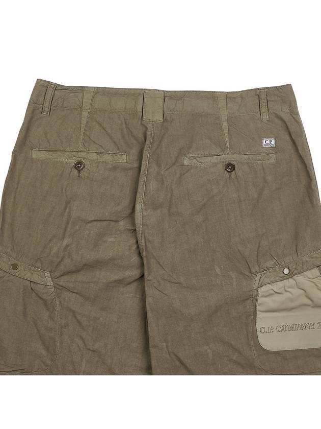 Lens Wappen Cotton Shorts Brown - CP COMPANY - BALAAN 7