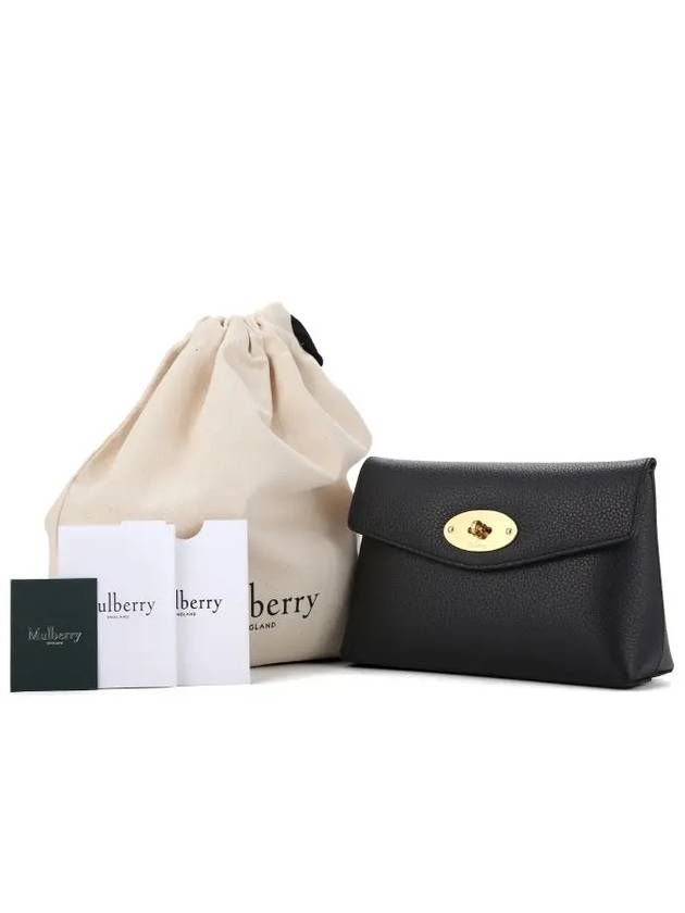 Darley Cosmetic Classic Grain Small Pouch Bag Black - MULBERRY - BALAAN 5