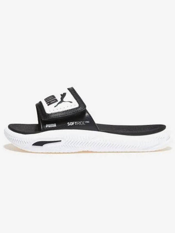 Shoes Slippers Flip flops Nursing Mules Office Indoor Soft Ride Pro Slide V Black White - PUMA - BALAAN 1