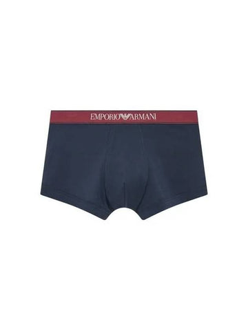 UNDERWEAR Men s Line Logo Banding Cotton Drawn Dark Navy 270514 - EMPORIO ARMANI - BALAAN 1