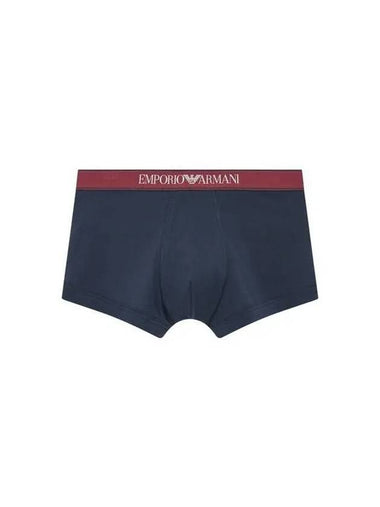 UNDERWEAR Men s Line Logo Banding Cotton Drawn Dark Navy 270514 - EMPORIO ARMANI - BALAAN 1