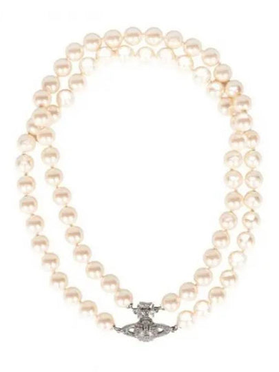 Graziella Pearl Choker Necklace Silver - VIVIENNE WESTWOOD - BALAAN 2