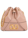 V Logo Signature Women s Chain Bucket Bag P0T83HPF GF9 - VALENTINO - BALAAN 1