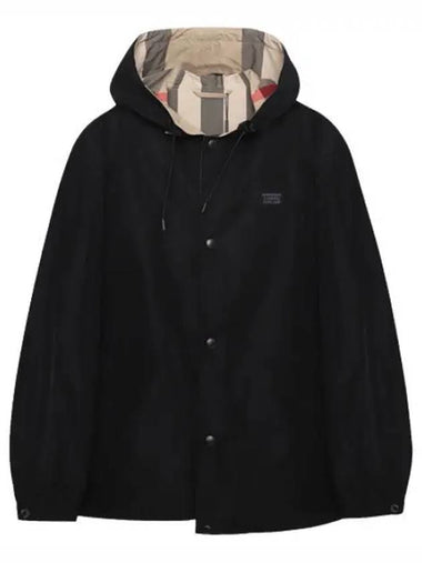 Reversible Check Recycled Polyester Hooded Jacket - BURBERRY - BALAAN 1