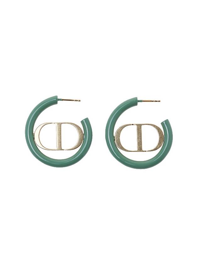 30 Montaigne Earrings Ethereal Green Lacquer - DIOR - BALAAN 4