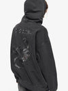 2 WAY Skull Web Pigment Hooded Zip Up Smoke Black - CPGN STUDIO - BALAAN 4