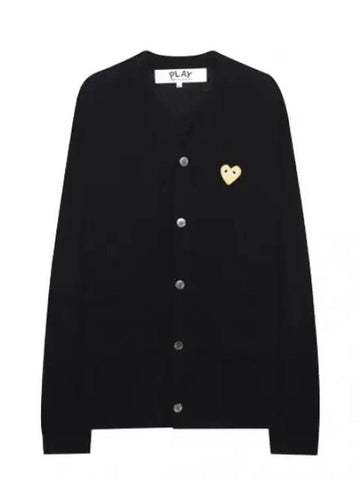 Gold Heart Waffen Wool Cardigan Men - COMME DES GARCONS - BALAAN 1