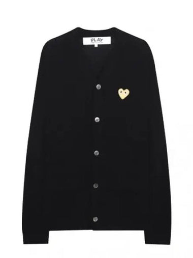 Gold Heart Waffen Wool Cardigan - COMME DES GARCONS - BALAAN 1