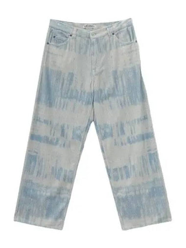 Blue Brush Stroke Bust Cut Pants Light - OUR LEGACY - BALAAN 1