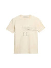 Slogan Print Short Sleeve T-Shirt White - GOLDEN GOOSE - BALAAN 2