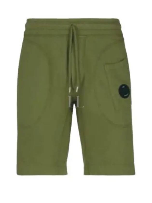 Men's Lens Wappen Bermuda Shorts Green - CP COMPANY - BALAAN 2