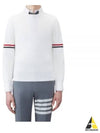 Men's Milan Stitch Armband Crew Neck Knit Top White - THOM BROWNE - BALAAN 2