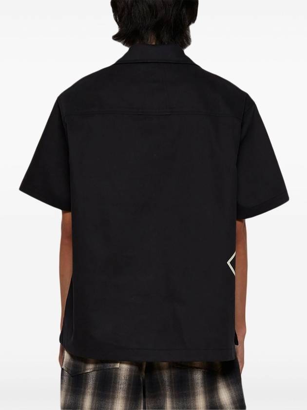 RHUDE CROSS LOGO SNAP SHIRT - RHUDE - BALAAN 5