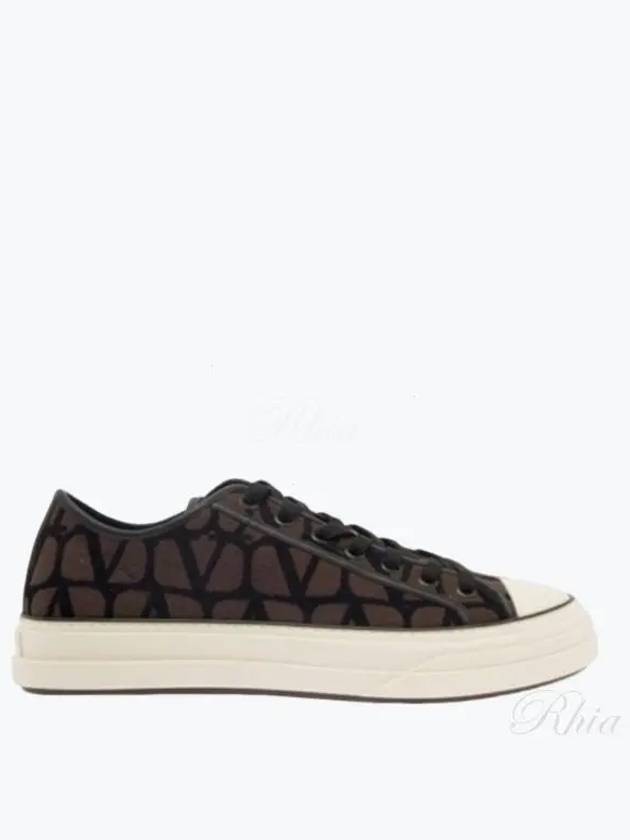 Iconographe Low Top Sneakers Brown - VALENTINO - BALAAN 2