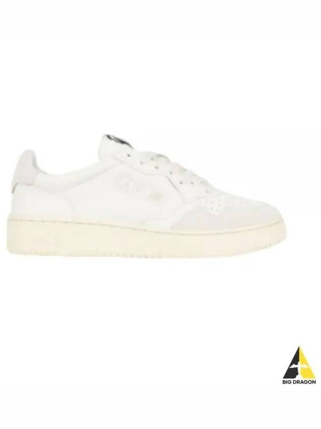 Suede Leather Low Top Sneakers White - AUTRY - BALAAN 2