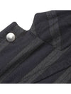 reversible padded stripped jacket - ANN DEMEULEMEESTER - BALAAN 9