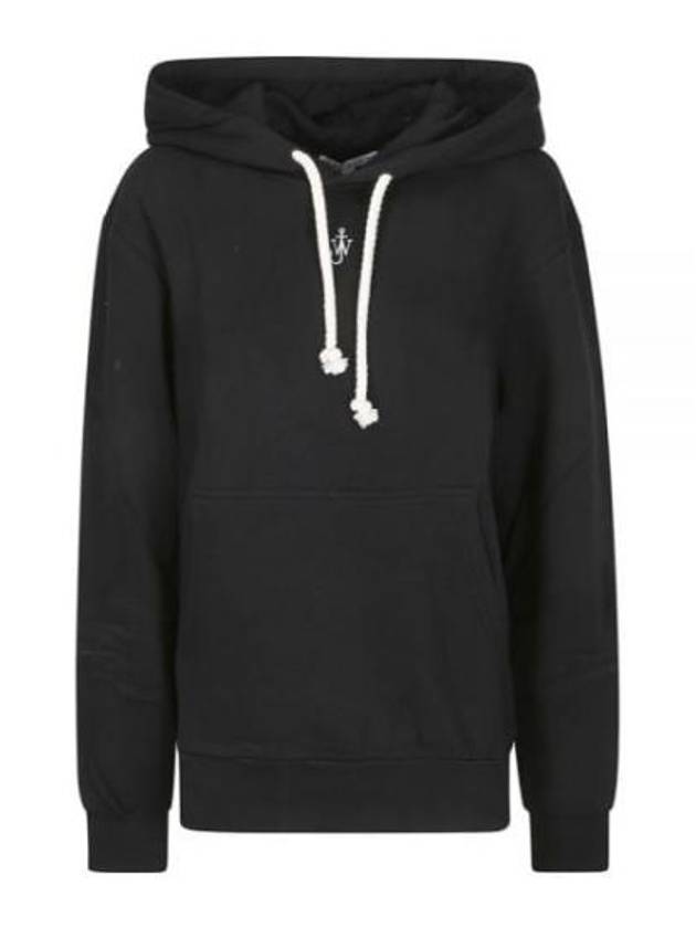 Anchor Embroidery Hoodie Black - JW ANDERSON - BALAAN 2