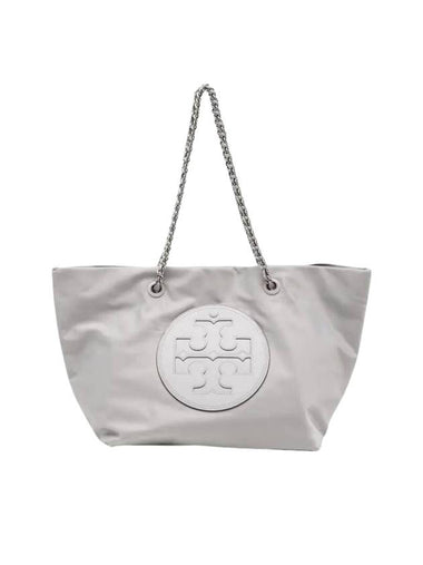 Ella Chain Tote Bag Grey - TORY BURCH - BALAAN 1