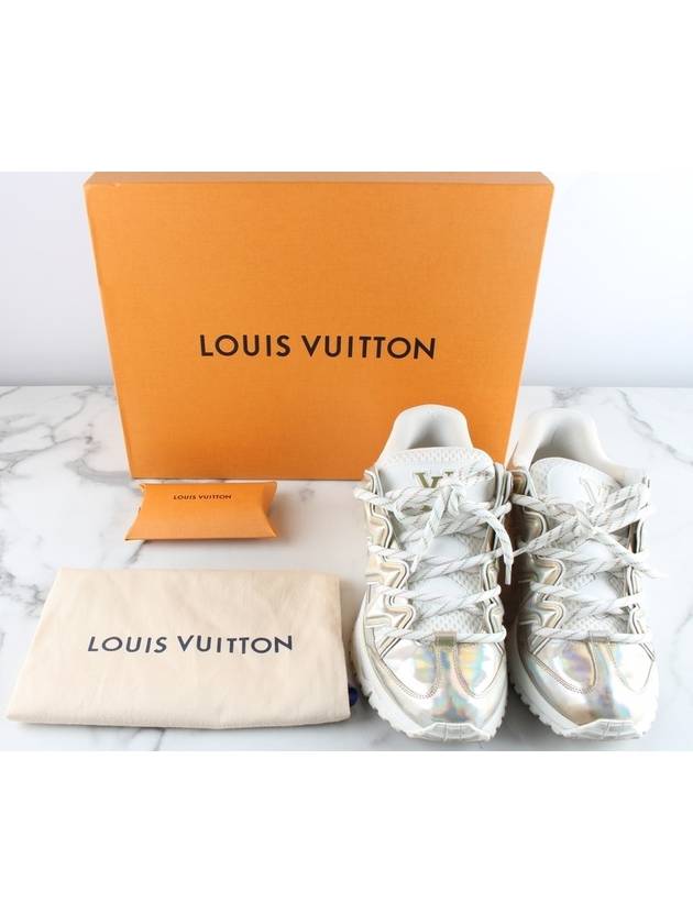 Zigzag metal leather sneakers - LOUIS VUITTON - BALAAN 2