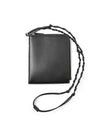 Tangle Smooth Leather Passport Wallet Black - JIL SANDER - BALAAN 1