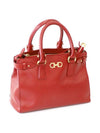 Ferragamo 21 E428 Red Saffiano Gold Plated Gancini Batik 2WAY - SALVATORE FERRAGAMO - BALAAN 3