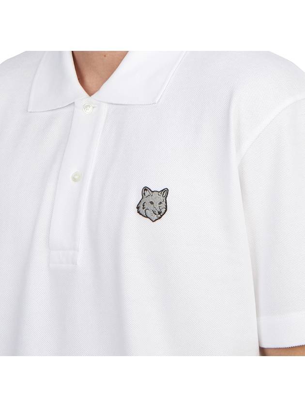 Piquet Polo Shirt White - MAISON KITSUNE - BALAAN 7