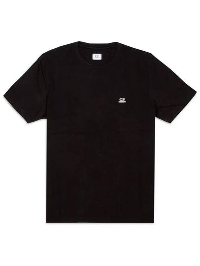 Mini Logo Printing Short Sleeve T-Shirt Black - CP COMPANY - BALAAN 2