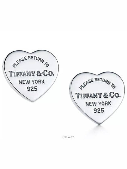 Return To Heart Stud Earrings Silver - TIFFANY & CO. - BALAAN 2