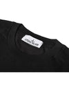 Logo Patch Short Sleeves T-Shirt Black - STONE ISLAND - BALAAN 4