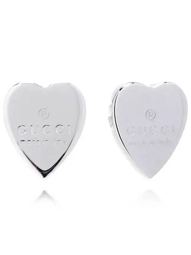 Trademark Heart Earrings YBD223990001 Silver - GUCCI - BALAAN 2